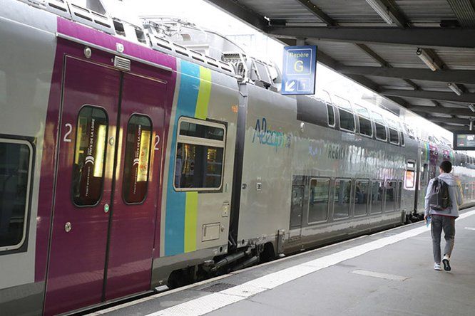 TER arrêté en gare