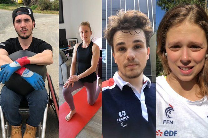 ordan Ducret, membre de l’équipe de France de rugby fauteuil Solène Lusseau, membre de l’équipe de France de natation artistique, Amandine Brossier, membre de l’équipe de France aux 200 et 400m Matéo Boheas, joueur de tennis de table paralympique