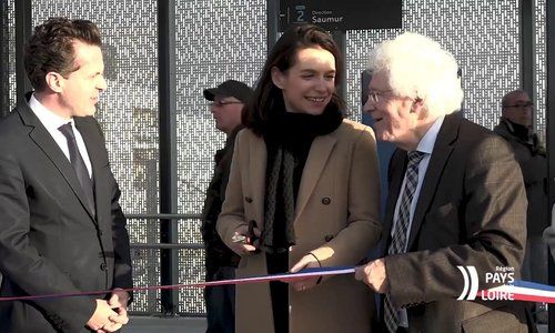 Inauguration de la nouvelle gare de Trélazé (49)